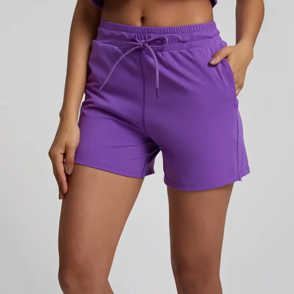 Custom Active Wear Workout Elastic Waist Casual Shorts with Pockets Wholesale Drawstring Running ShortsCustom Active Wear Workout Elastic Waist Casual Shorts with Pockets Wholesale Drawstring Running Shorts