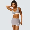 Tennis Skirt Set Yoga Wear Outfits Going out Tops Wholesale Workout Clothing Activewear Breathable Yoga Set