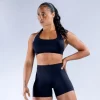 Seamless 3PCS Workout Yoga Sets Halter Open Back Sport Bra Low Waist Shorts Butt Lifting Leggings