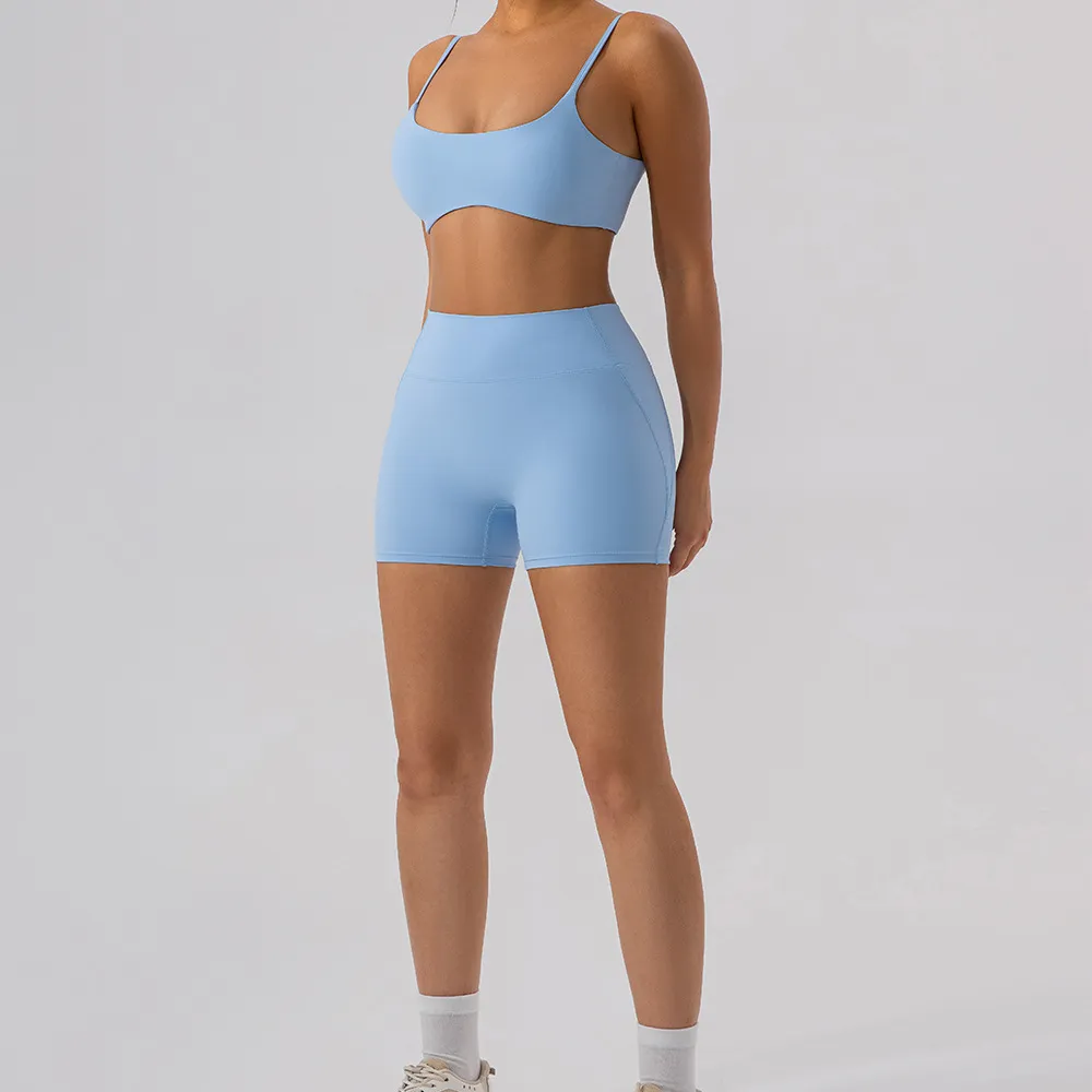 Hot Yoga Clothes Athletic Clothing Gym Fitness Clothing Suppliers Yoga Top Two Pieces Workout Set