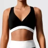 Color-Block Sports Bra Wholesale Clothing Women's Athletic Top Gym Yoga Bra