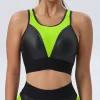 Mesh Patchwork Fitness Bra Wholesale Clothing Sport Bra Women's Sexy Tank Top