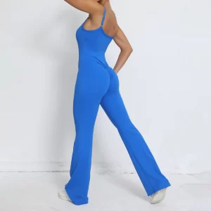 Ladies One Piece Jumpsuit Butt Lifting Bell Bottoms Skims Bodysuit Athletic Jumpsuit Fitness Clothing Suppliers