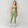 Leopard Print Sets Custom Gym Clothes High Waist Leggings Workout Set 2 Pieces Yoga Set