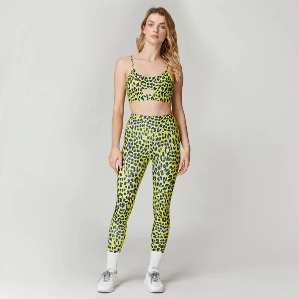 Leopard Print Sets Custom Gym Clothes High Waist Leggings Workout Set 2 Pieces Yoga Set