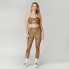 Leopard Print Sets Custom Gym Clothes High Waist Leggings Workout Set 2 Pieces Yoga Set