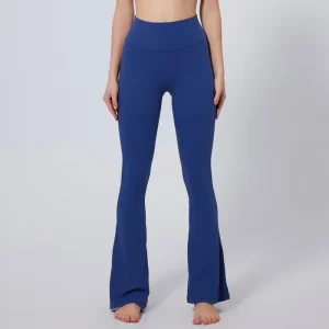 Wholesale Yoga Type Pants Breathable Fitness Leggings High Waist Flare Pants