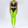 Mesh Patchwork Fitness Sets Wholesale Clothing Sport Sets Women's Sexy Yoga Set