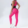 Mesh Patchwork Fitness Sets Wholesale Clothing Sport Sets Women's Sexy Yoga Set