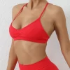 Sport Bra Wholesale Private Label Yoga Bra Custom Active Wear Breathable Hot Yoga Clothes