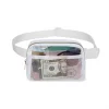 Workout Belt Bag Clear Fanny Pack Waterproof Crossbody Bag Waist Bag with Adjustable Strap