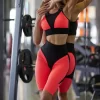 Mesh Patchwork Fitness Sets Wholesale Clothing Sport Wear Women's Sexy Gym Sets