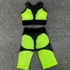 Mesh Patchwork Fitness Sets Wholesale Clothing Sport Wear Women's Sexy Gym Sets