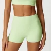 Ribbed Workout Clothes High Waist Sports Shorts Spark Clothing Running Shorts