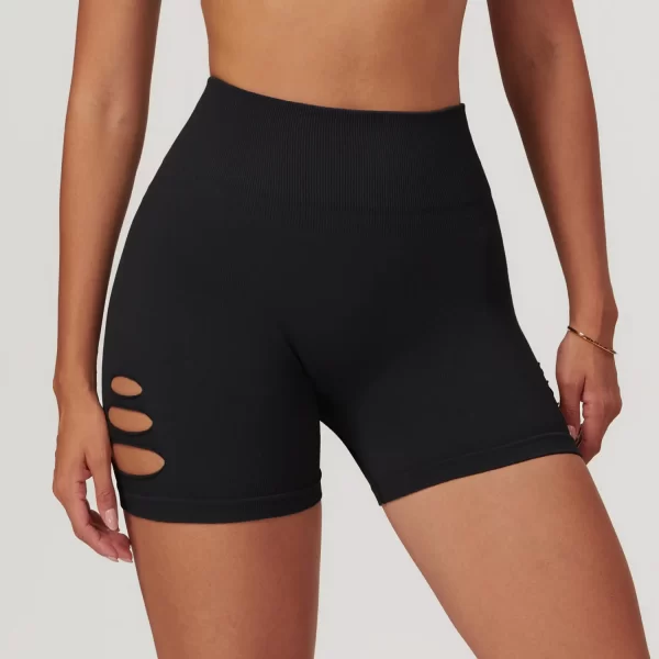 High Waist Sports Shorts Spark Clothing Seamless Hollow Shorts Butt Lifting Yoga Type Pants