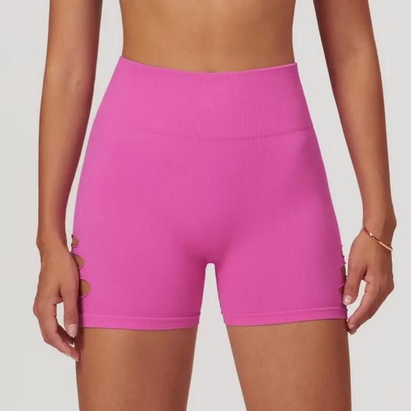 High Waist Sports Shorts Spark Clothing Seamless Hollow Shorts Butt Lifting Yoga Type Pants