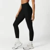 Ribbed Workout Clothes High Waist Sports Leggings Spark Clothing Butt Lifting Yoga Pants