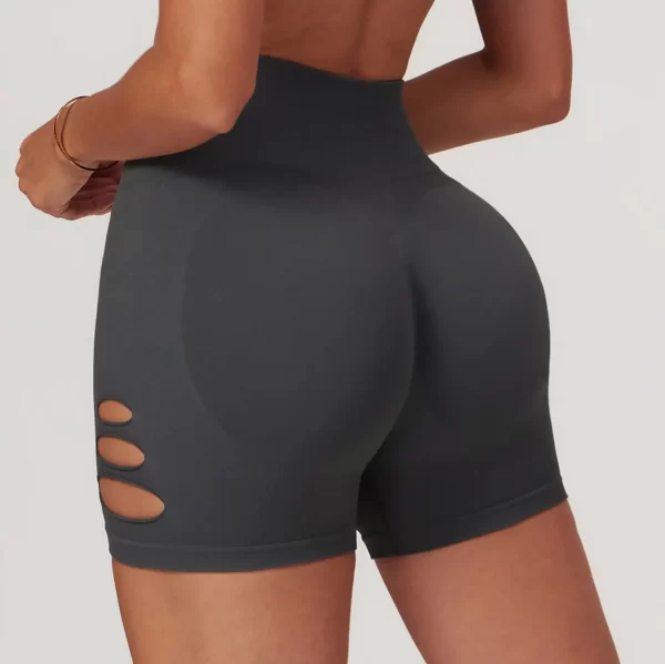 High Waist Sports Shorts Spark Clothing Seamless Hollow Shorts Butt Lifting Yoga Type Pants