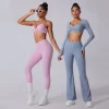 Wholesale Women's Workout Clothing 4 Pieces Fitness Set Yoga Type Pants