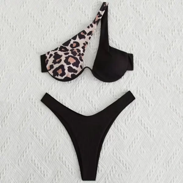 Sexy Swim Wear Leopard Two Piece Swimsuit