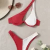 Beach Wear for Women Contrast Colors Two Piece Swimsuit