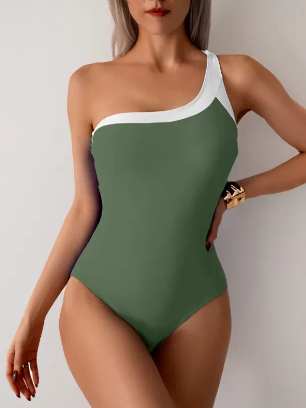 One Shoulder Cute Swimwear Women's One Piece Swimsuit