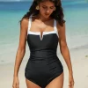 Skirt Modest Swimwear One Piece Tummy Control Swimsuit